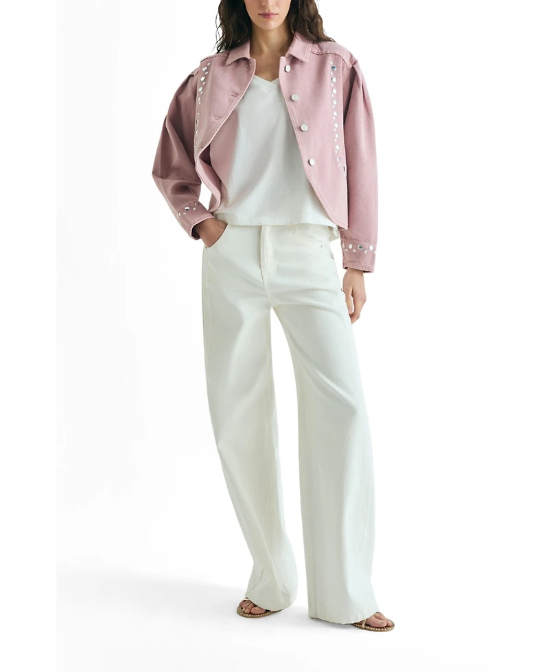 Scalpers Women's Denim Studs Jacket