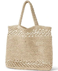 Lands' End Novelty Openweave Straw Bag