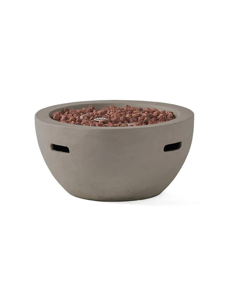 Streamdale Furniture 27" 40,000 Btu Propane Bowl Fire Pit, Light