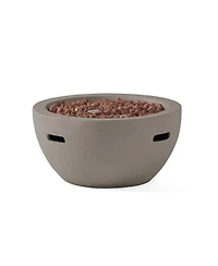 Streamdale Furniture 27" 40,000 Btu Propane Bowl Fire Pit, Light