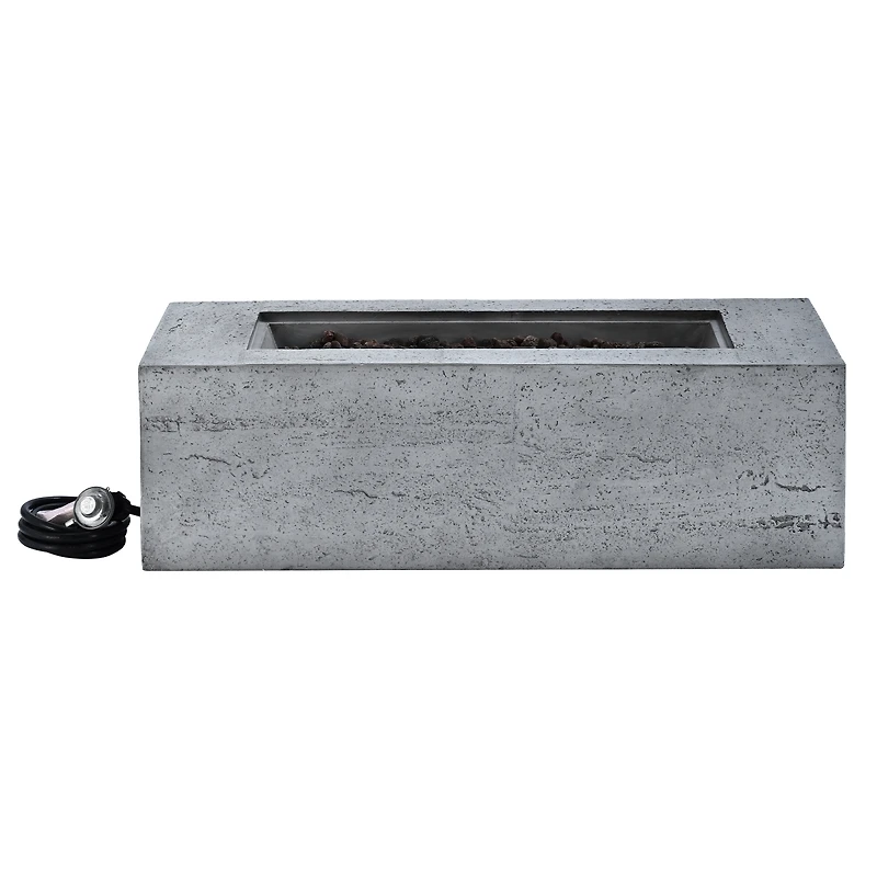 Streamdale Furniture 41.9 inch Propane Fire Pit Set with Tank Cover Table and Accessories