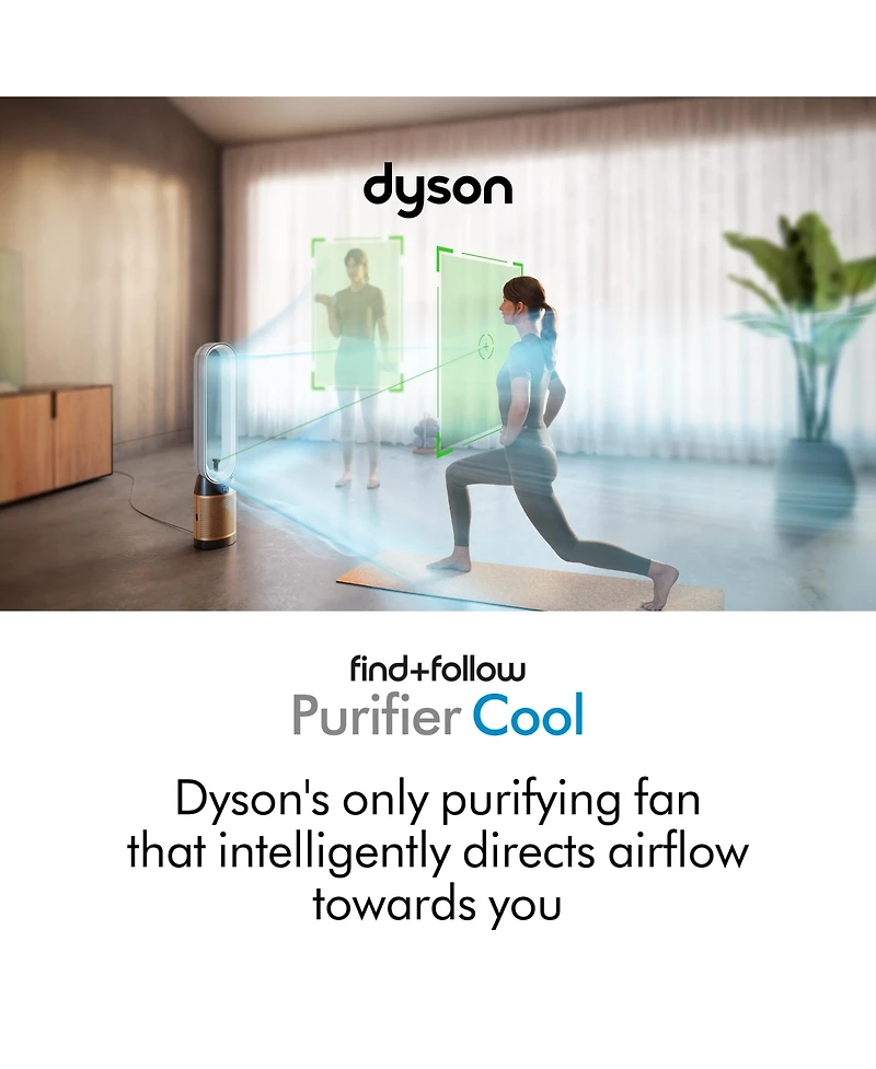 Dyson Find+Follow Purifier Cool | White/Gold