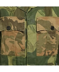 Pre-Owned Zadig & Voltaire Women's Military Camouflage Cotton Blend Kaleno Jacket