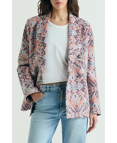 Scalpers Women's Jacquard Print Blazer