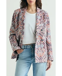 Scalpers Women's Jacquard Print Blazer