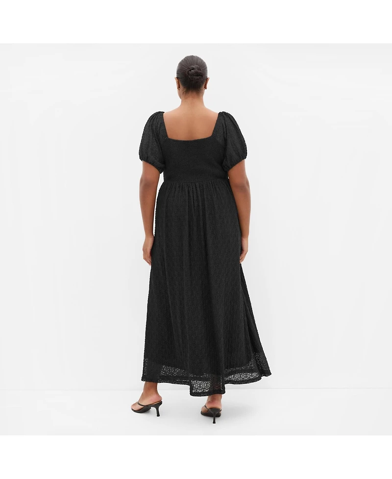 City Chic Women's Lani Lace Short Sleeve Midi Dress