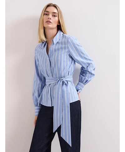 Phase Eight Women's Collared Statement-Belt Shirt