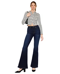 KanCan Women's Roel High Rise Super Flare Jeans