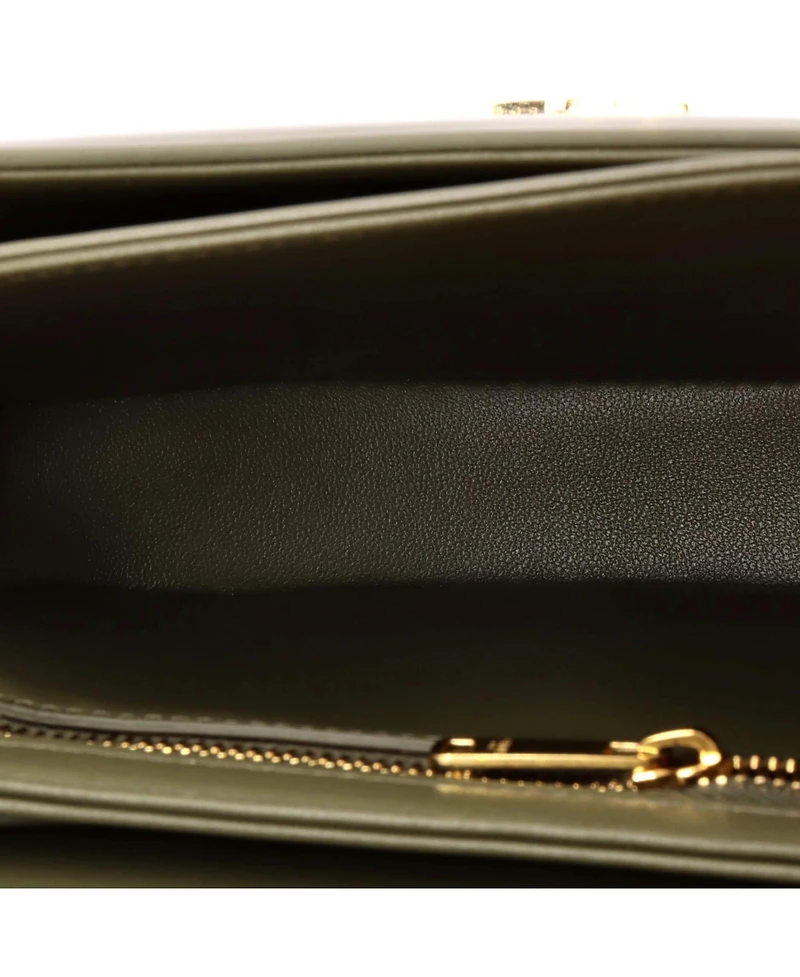 Pre-Owned Celine Triomphe Besace Clea Chain Flap Bag Leather