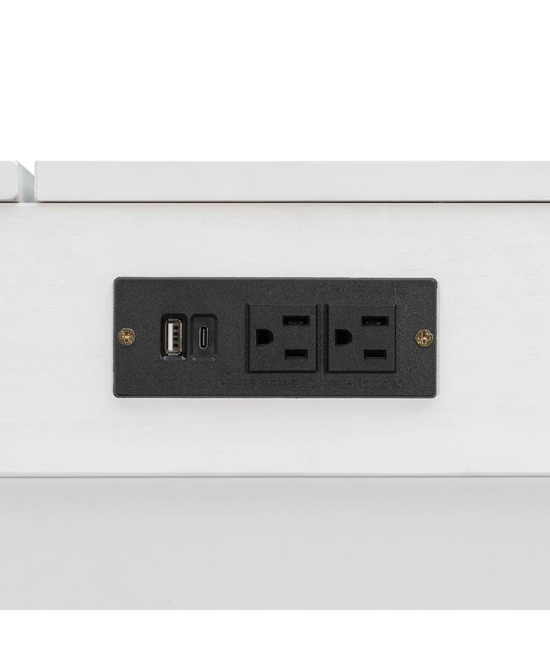 Streamdale Furniture Murphy Bed with Drawer, Sockets and Usb Ports