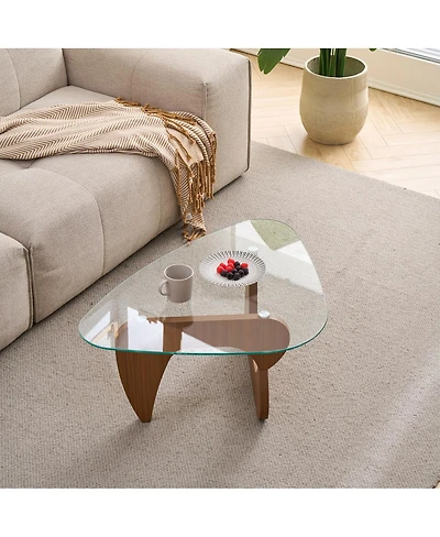Streamdale Furniture Mid-Century Modern Wood Coffee Table for Living Room