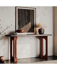 Streamdale Furniture 59'' Console Table with Spherical Legs for Living Room and Hallway
