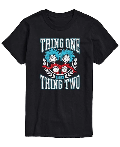 Airwaves Men's Dr. Seuss Things Collegiate Short-Sleeve Graphic T-Shirt