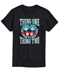 Airwaves Men's Dr. Seuss Things Collegiate Short-Sleeve Graphic T-Shirt