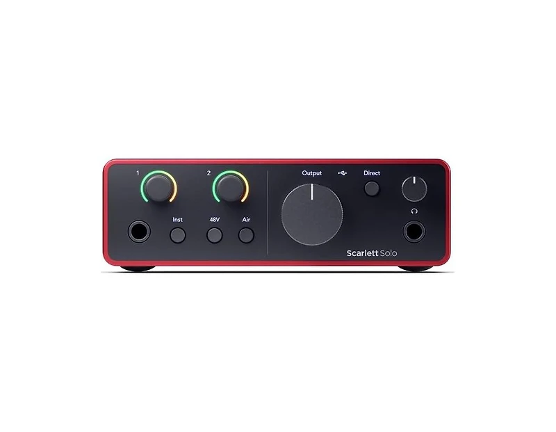 Focusrite Scarlett Solo 4th-Gen Usb-c Audio Interface Studio Bundle