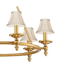 Stiffel Hartley 28 Inch Wide 6-Light Chandelier with Shades