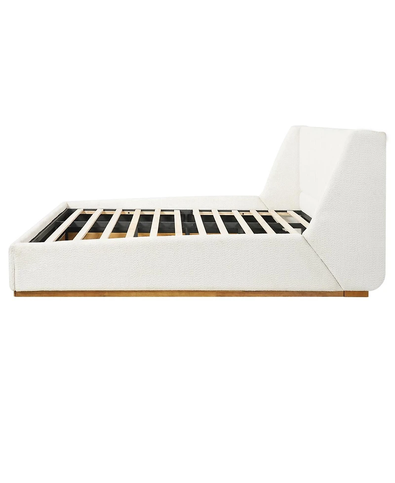 Streamdale Furniture Luxury upholstered bed with wings