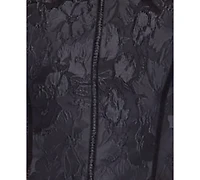 Alex & Sophia Juniors' Strapless Jacquard Petal Dress
