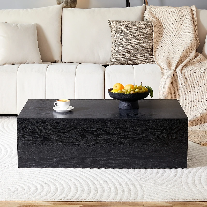 Streamdale Furniture Wood Grain Mdf Coffee Table - 39.3" x 23.6" x 11.8