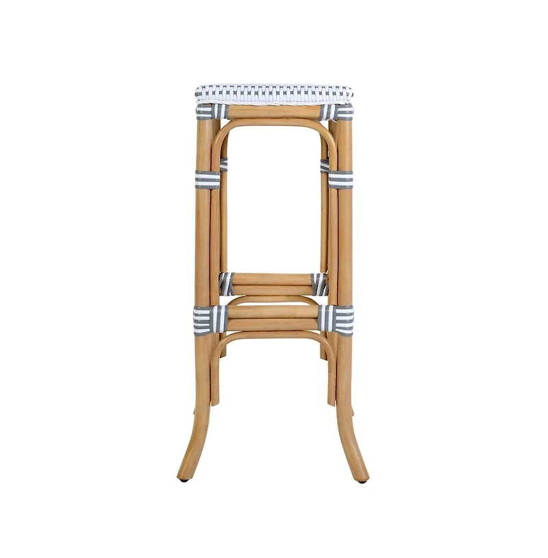 Butler Specialty Laguna 30.5 in. Seat Height Rectangular Rattan Backless Bar Stool