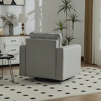 Streamdale Furniture Upholstered 360degree(s) Swivel Armchair with Hidden Storage