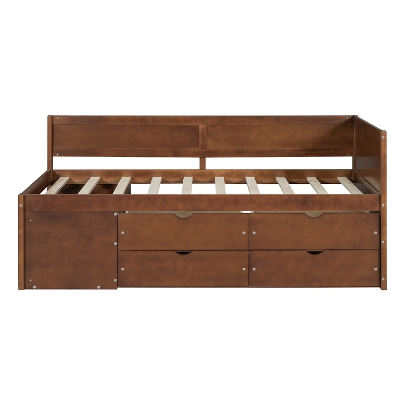 Streamdale Furniture Daybed with Drawers and Shelves