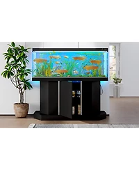 Streamdale Furniture 55-75 Gallon Aquarium Stand with Power Outlet and Storage, 880LBS Capacity