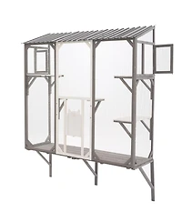 Streamdale Furniture Outdoor Catio Enclosure with Platforms for 1-3 Cats