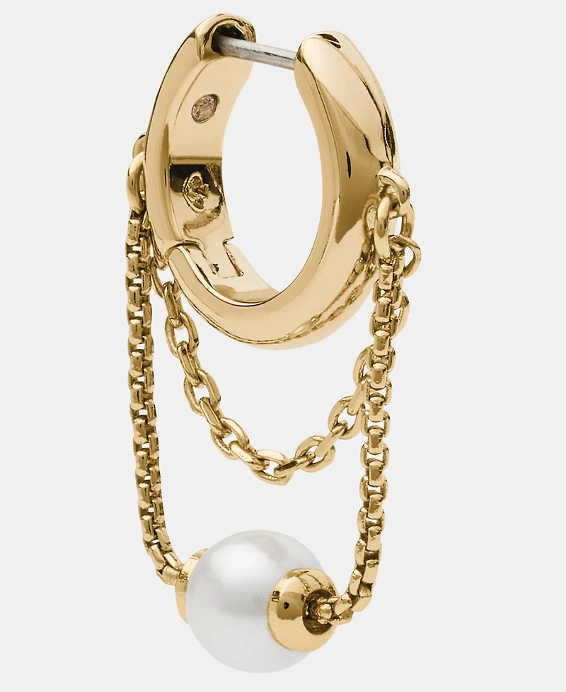 kate spade new york Gold-Tone Chain Reaction Huggie Earrings