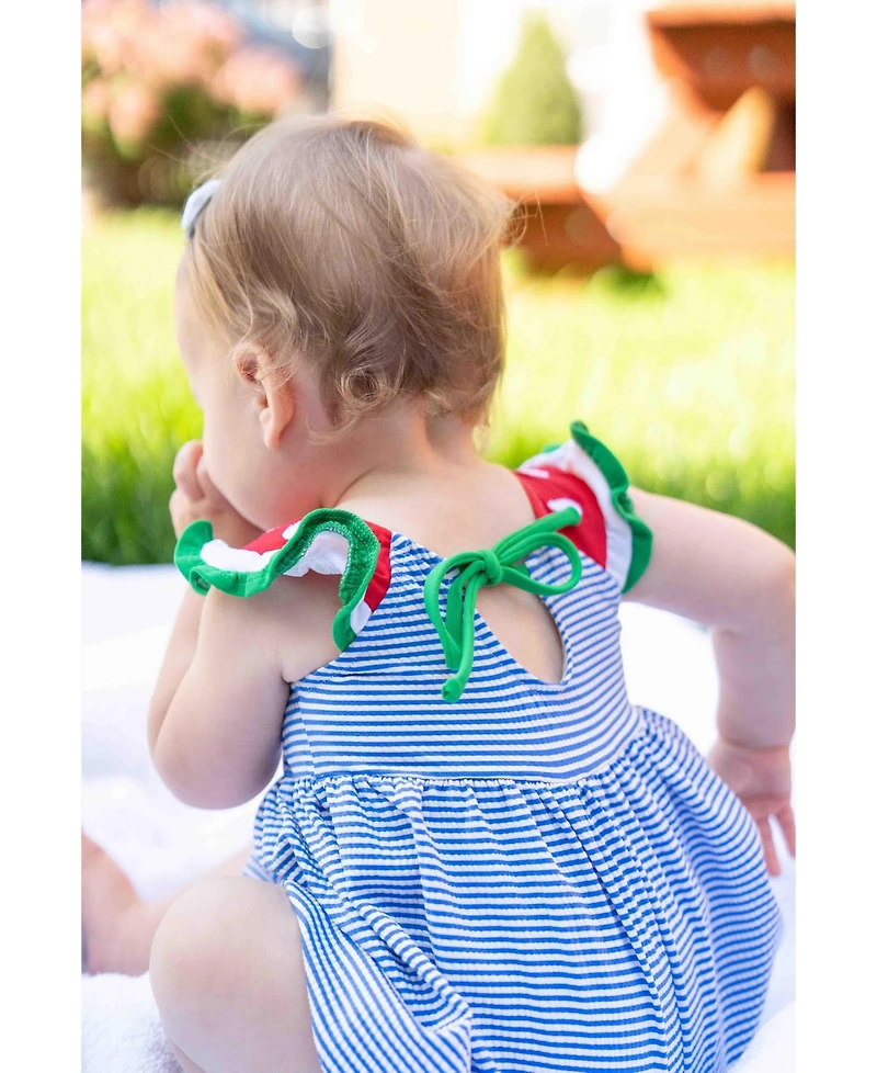 Florence Eiseman Baby Girl's Seersucker Swimsuit With Watermelon