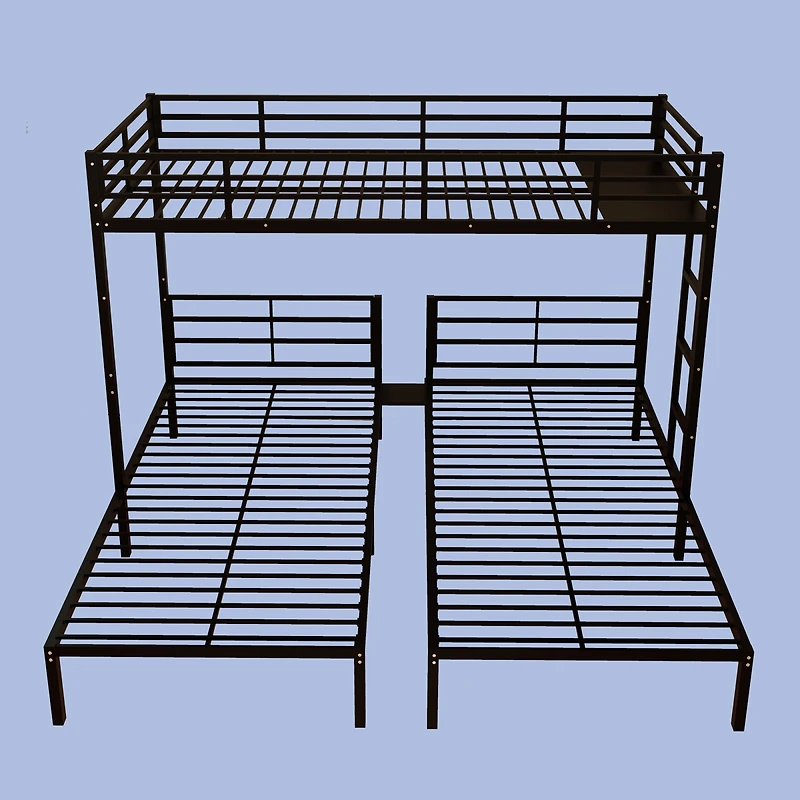 Streamdale Furniture Triple Bunk Bed for Kids, Separates Into 3 Twin Beds