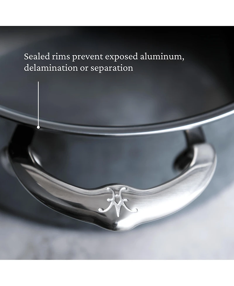 Hestan NanoBond Titanium Stainless Steel -Quart Covered Saute with Helper Handle