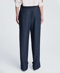 Kenneth Cole Women's High-Rise Belted Cuff Pants