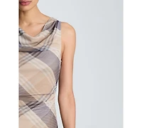 Kenneth Cole Women's Cowl Neck Asymmetric Top