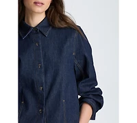 Kenneth Cole Women's Collared Front Button Shirt