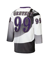Mitchell & Ness Big Boys and Girls Wayne Gretzky Black Los Angeles Kings Maxxed Out Fashion Basketball Jersey