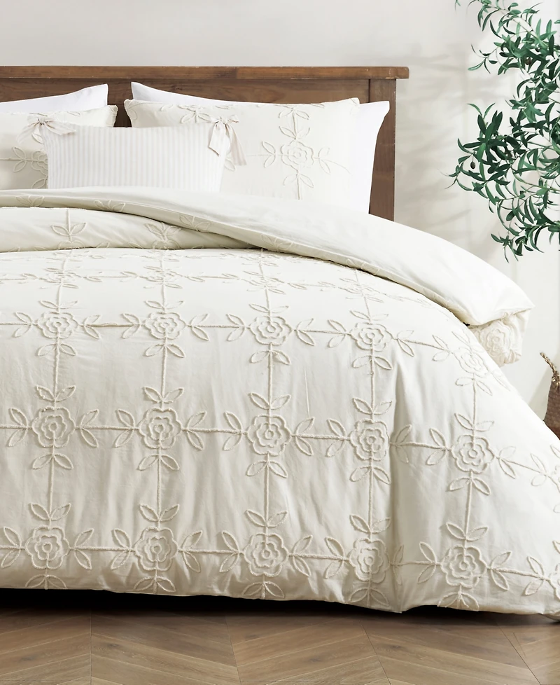 Peri Home Trellis Rose 3-Piece Comforter Set, King