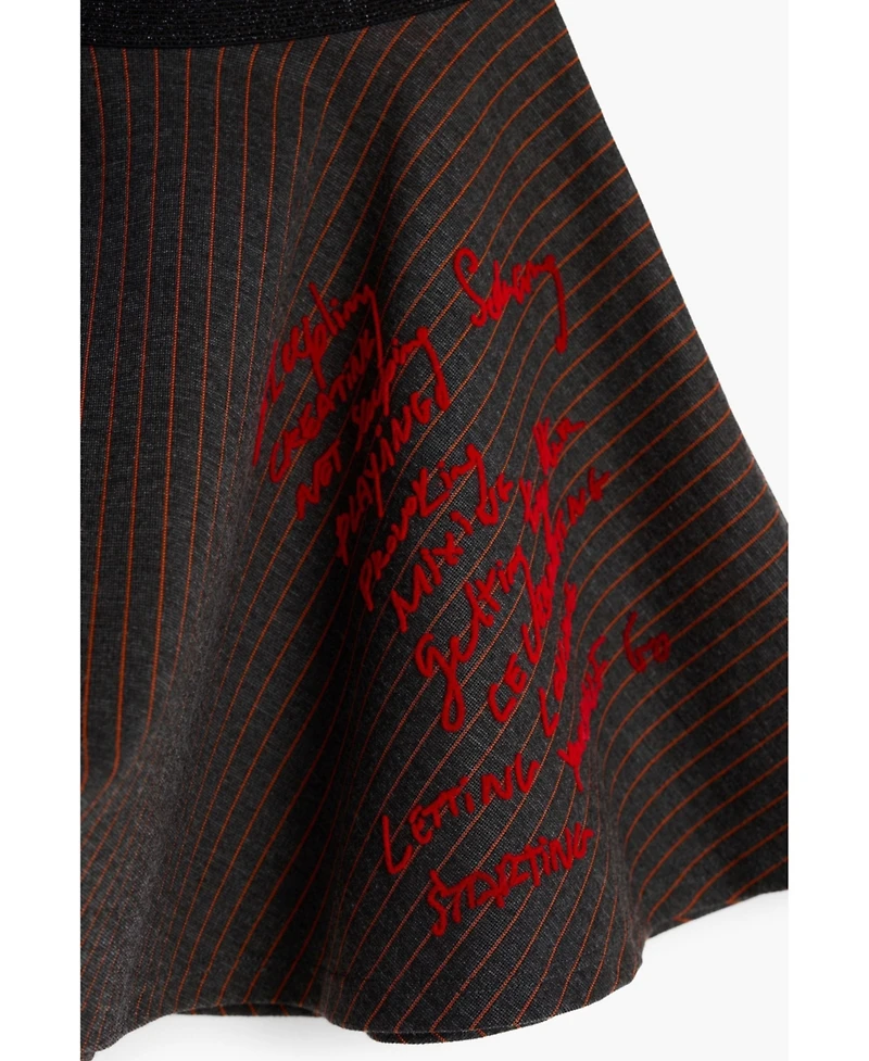 Desigual Girls's Short striped knit skirt