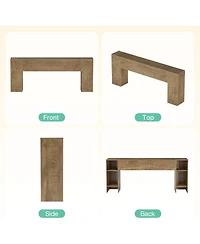Tribesigns 79-Inch Console Table, Extra Long Entryway Table, Thick Tabletop, Farmhouse Style, Narrow Sofa Console Table