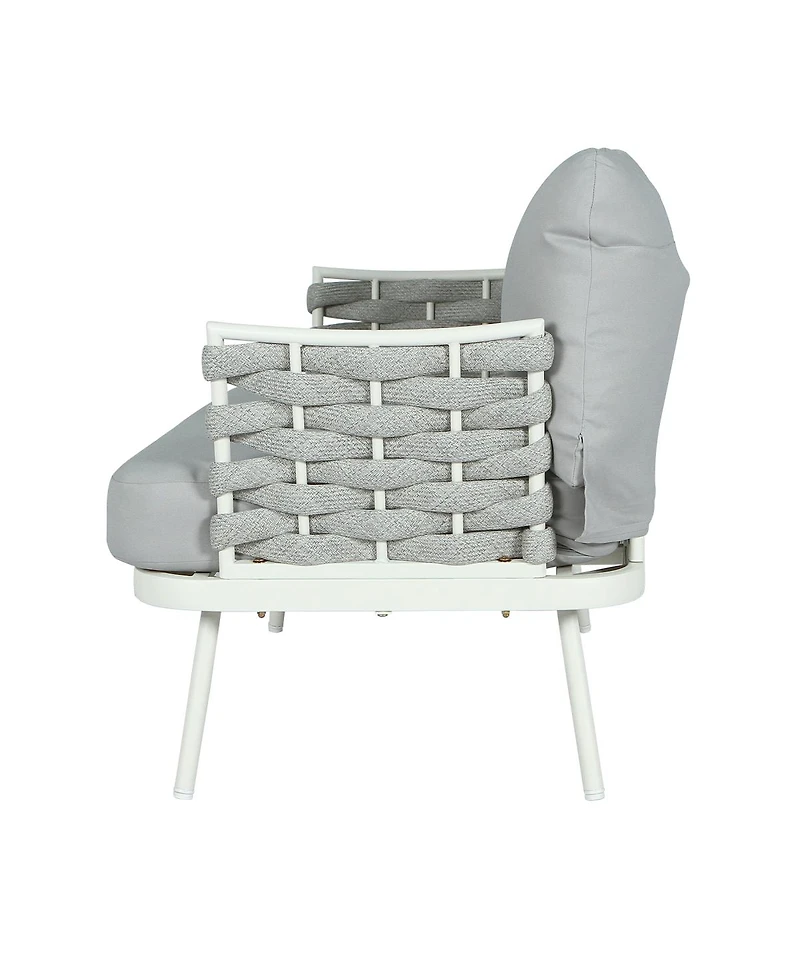 Streamdale Furniture Mariano Steel Club Chair Set of 2