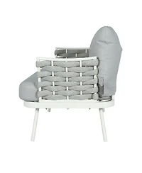 Streamdale Furniture Mariano Steel Club Chair Set of 2