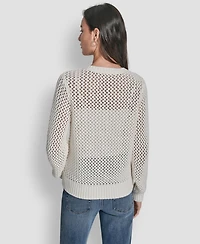 Dkny Jeans Women's Open-Knit Cardigan