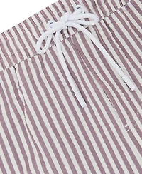Reiss Men's Bay Seersucker Stripe Swim Shorts
