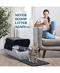 Streamdale Furniture Smart Cat Litter Box Cat Litter Box Wide Opening