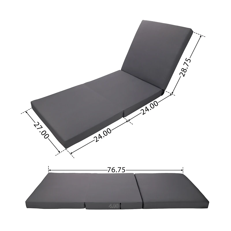 Streamdale Furniture Acacia Solid Wood Lounge Chaise Set with Dark Cushions