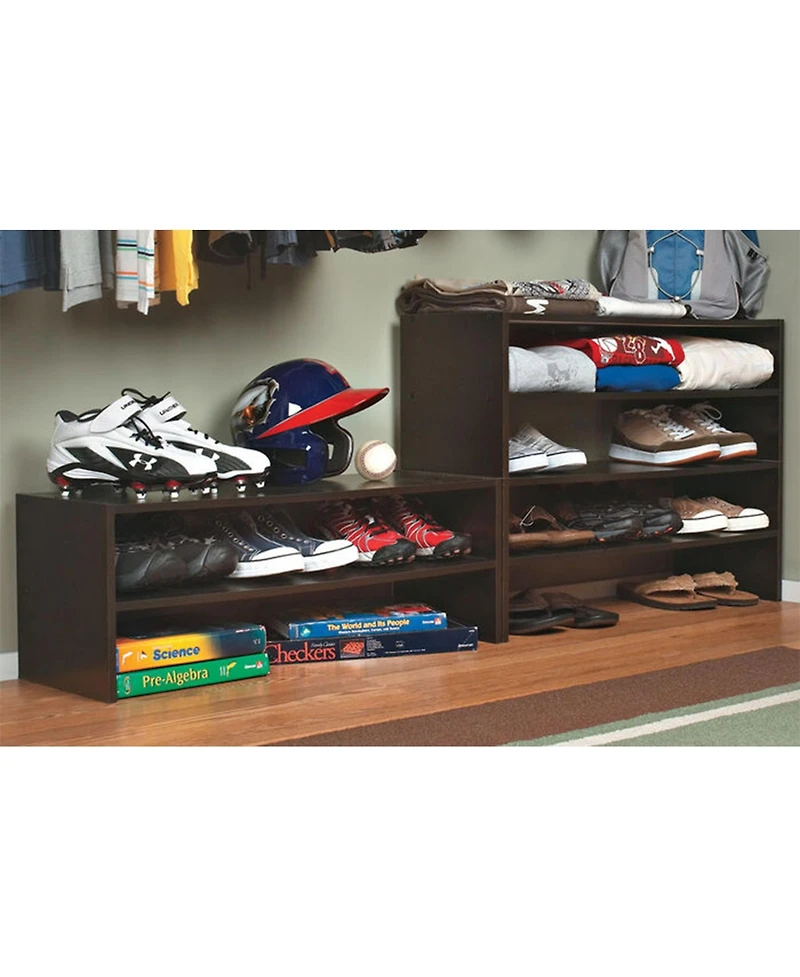 ClosetMaid 31-Inch Wide Horizontal Stackable Closet Storage Organizer, Espresso