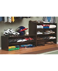 ClosetMaid 31-Inch Wide Horizontal Stackable Closet Storage Organizer, Espresso