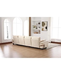 Streamdale Furniture Cloud Modular Sectional Sofa, Deep Seat Corduroy Upholstered Furniture