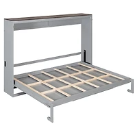 Streamdale Furniture Queen Size Murphy Bed Wall Bed and Usb