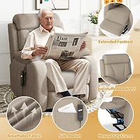 Streamdale Furniture Power Lift Recliner for Elderly, Electric Lift Chair with Remote